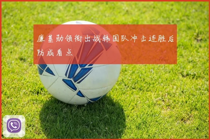 廉基勋领衔出战韩国队冲击连胜后防成看点